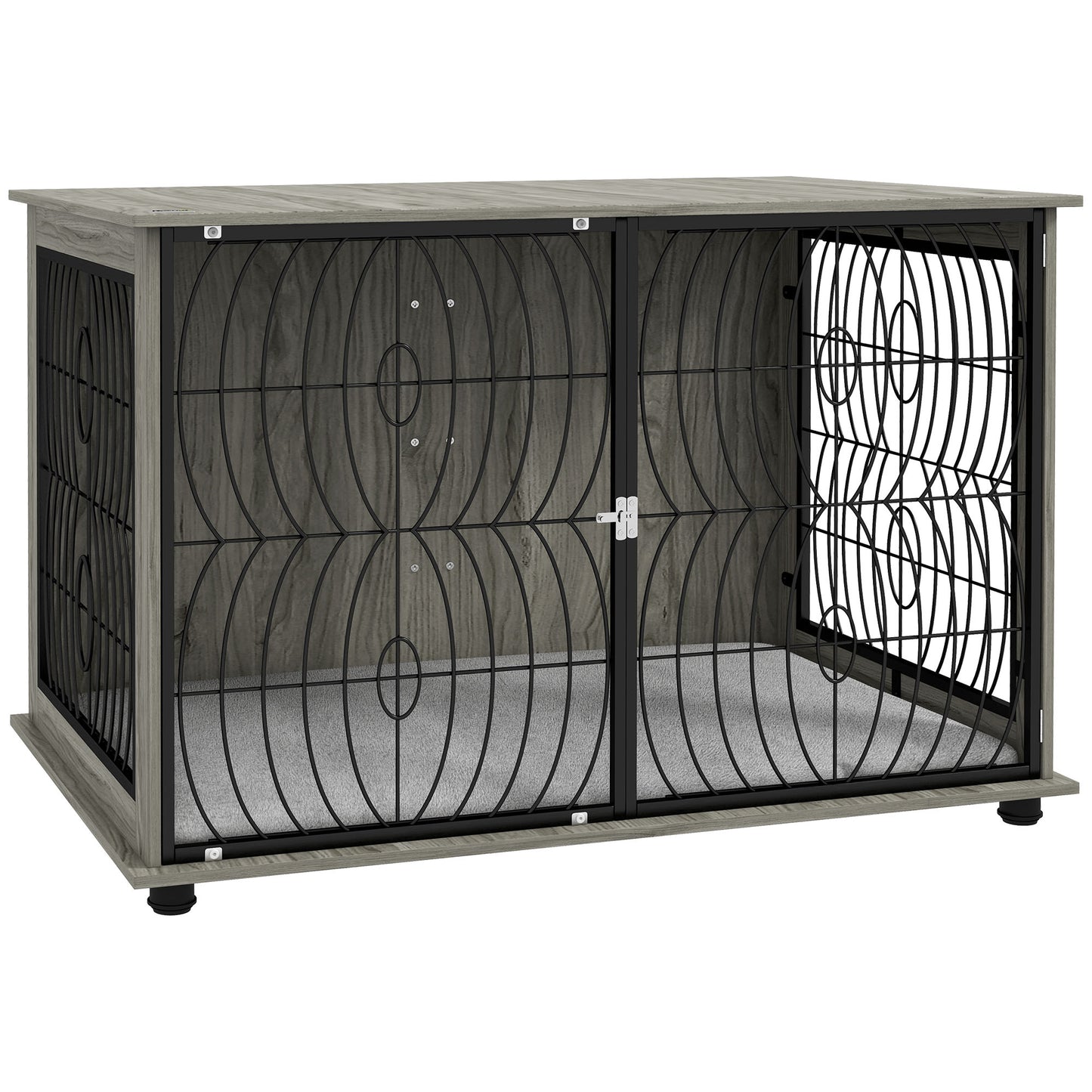 44.5" Dog Crate Furniture End Table w/ Cushion for Extra Large Dogs