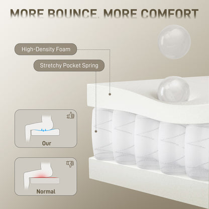 3-Tier Slim End Table, Tool-Free Assembly, Natural Wood Finish