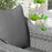 1-Piece Back and Seat Cushion Pillow Replacement, Patio Chair Cushion Set for Indoor Outdoor, Charcoal Grey