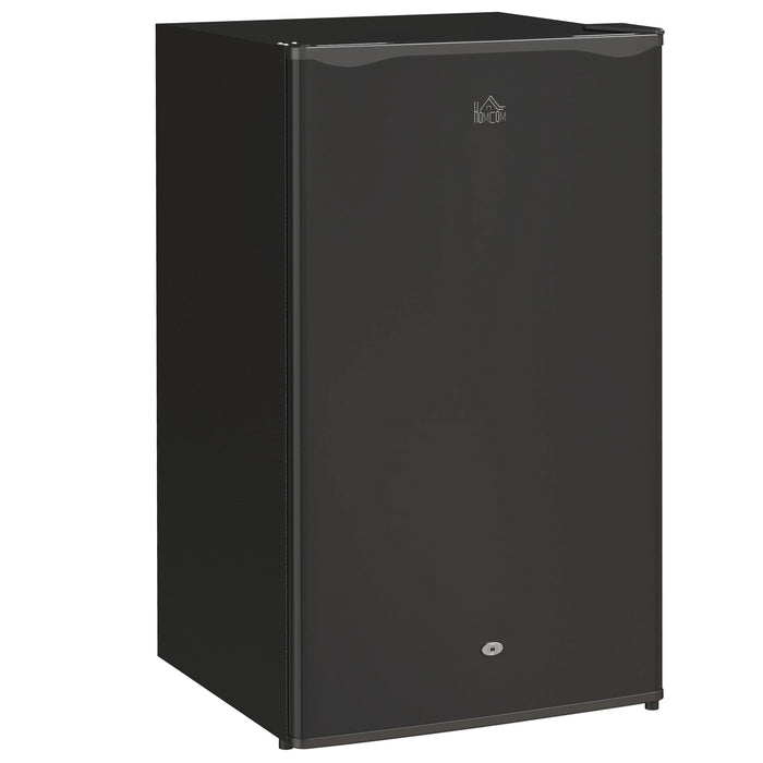 91L Freestanding Under Counter Fridge with Lock Black