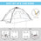 Beach Tent for 1-2 Person Pop-up Design with 2 Mesh Windows & 2 Doors Green