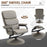 Recliner Chair with Ottoman 360¬∞ Swivel Faux Leather High Back Armchair w/ Footrest Stool for Home Office