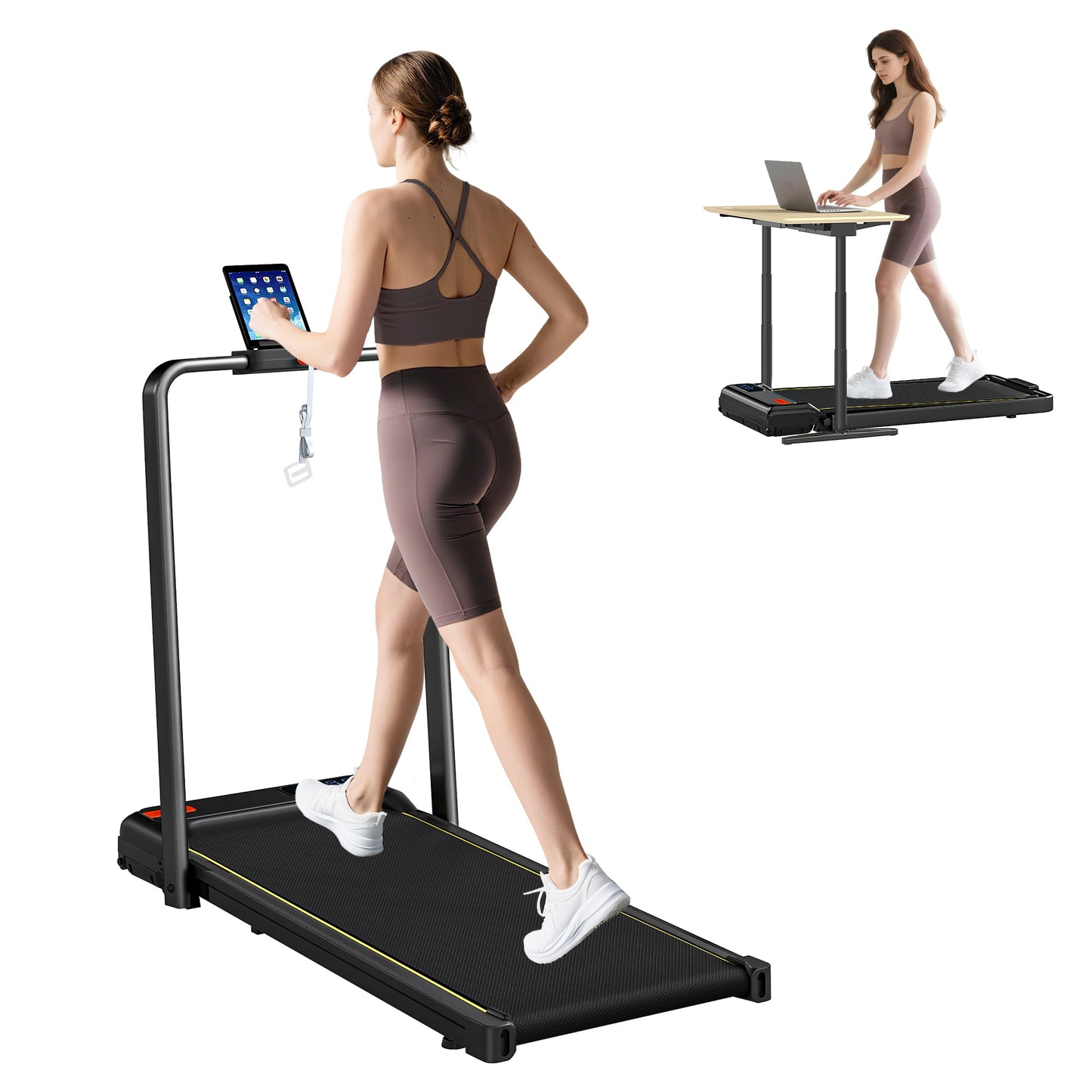 Folding Treadmill Walking Pad, Running Jogging Walking Machine