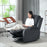 Recliner Armchair for Living Room, Recliner Chair with Cup Holder Black