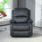 Recliner Armchair for Living Room, Recliner Chair with Cup Holder Black