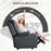 Recliner Armchair for Living Room, Recliner Chair with Cup Holder Black