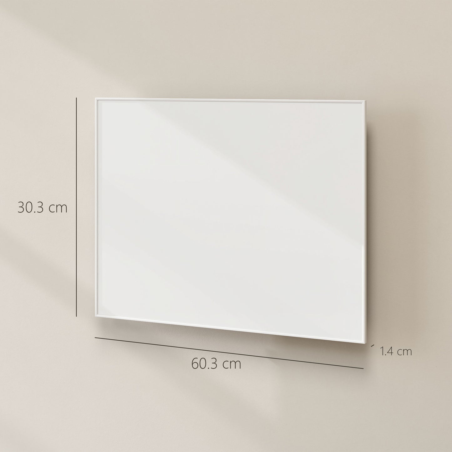 170W Smart Electric Heater, Wall Far Infrared Panel Radiator, White