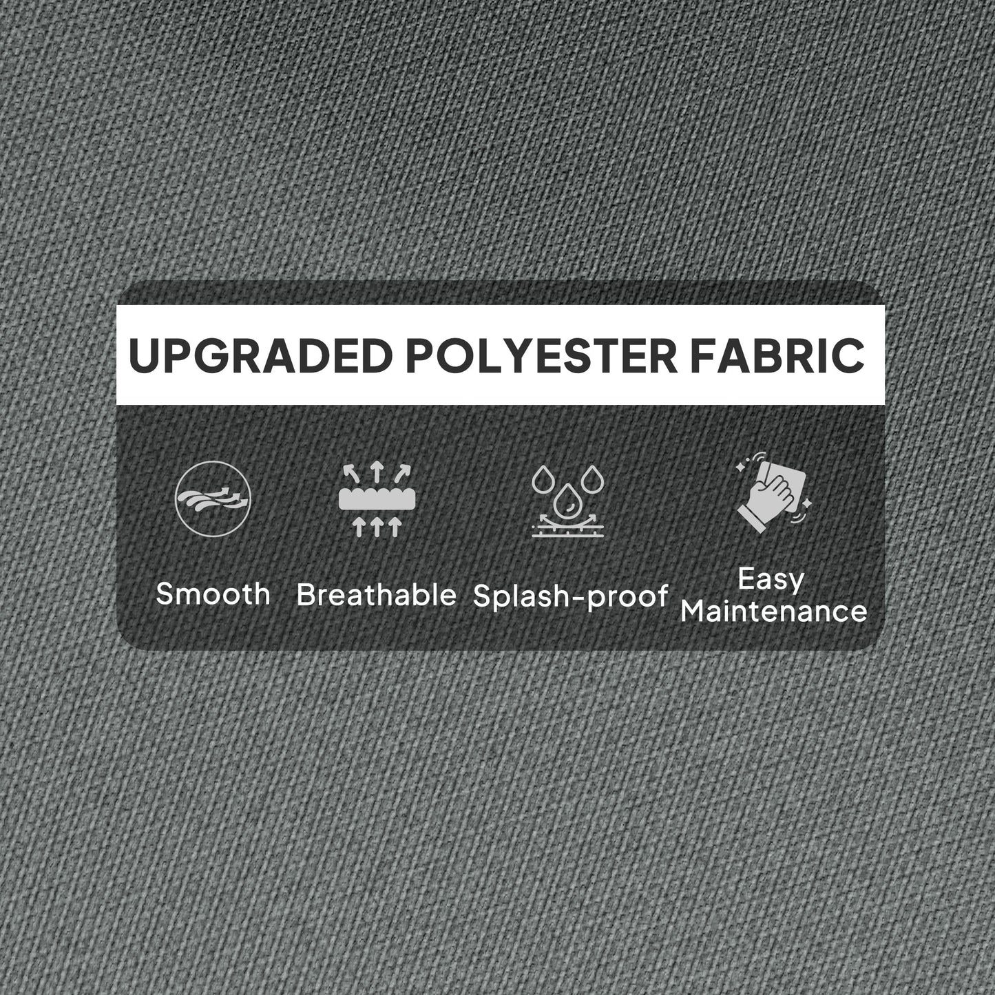 Adirondack Chair Cushion Rocking Chair Cushion w/ Ties, Light Grey