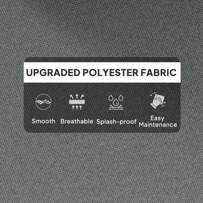 Adirondack Chair Cushion Rocking Chair Cushion w/ Ties, Light Grey