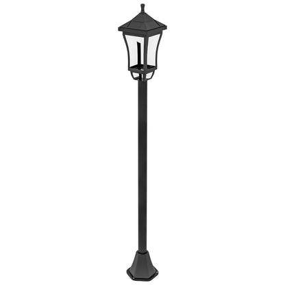 1.3 m Garden Lamp Post Light, LED Outdoor Solar Post Lights, Waterproof IP44 for Patio, Garden, Pathway, Cool White