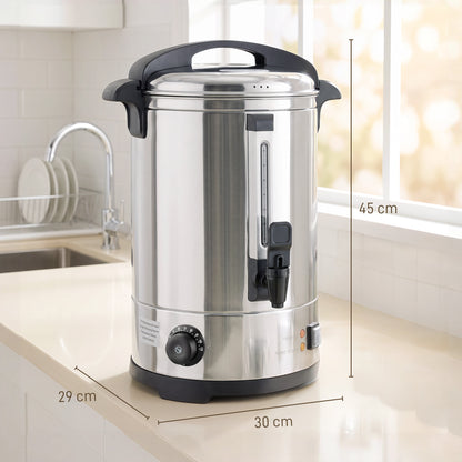 6.5L Catering Urn, 1500W Stainless Steel Tea Urn with Keep Warm