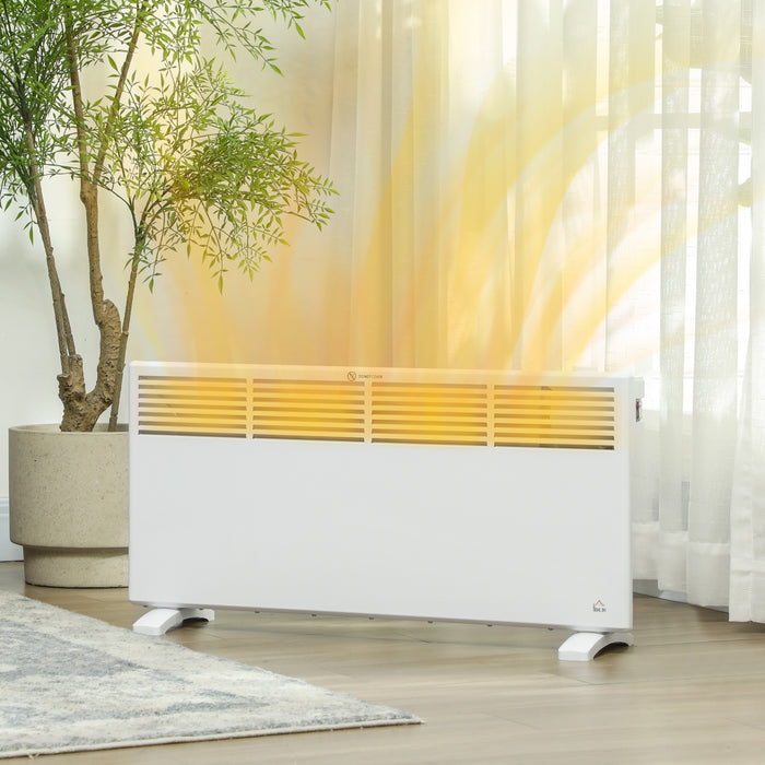 2000W Panel Heater, Low Energy Electric Heater for Home, White