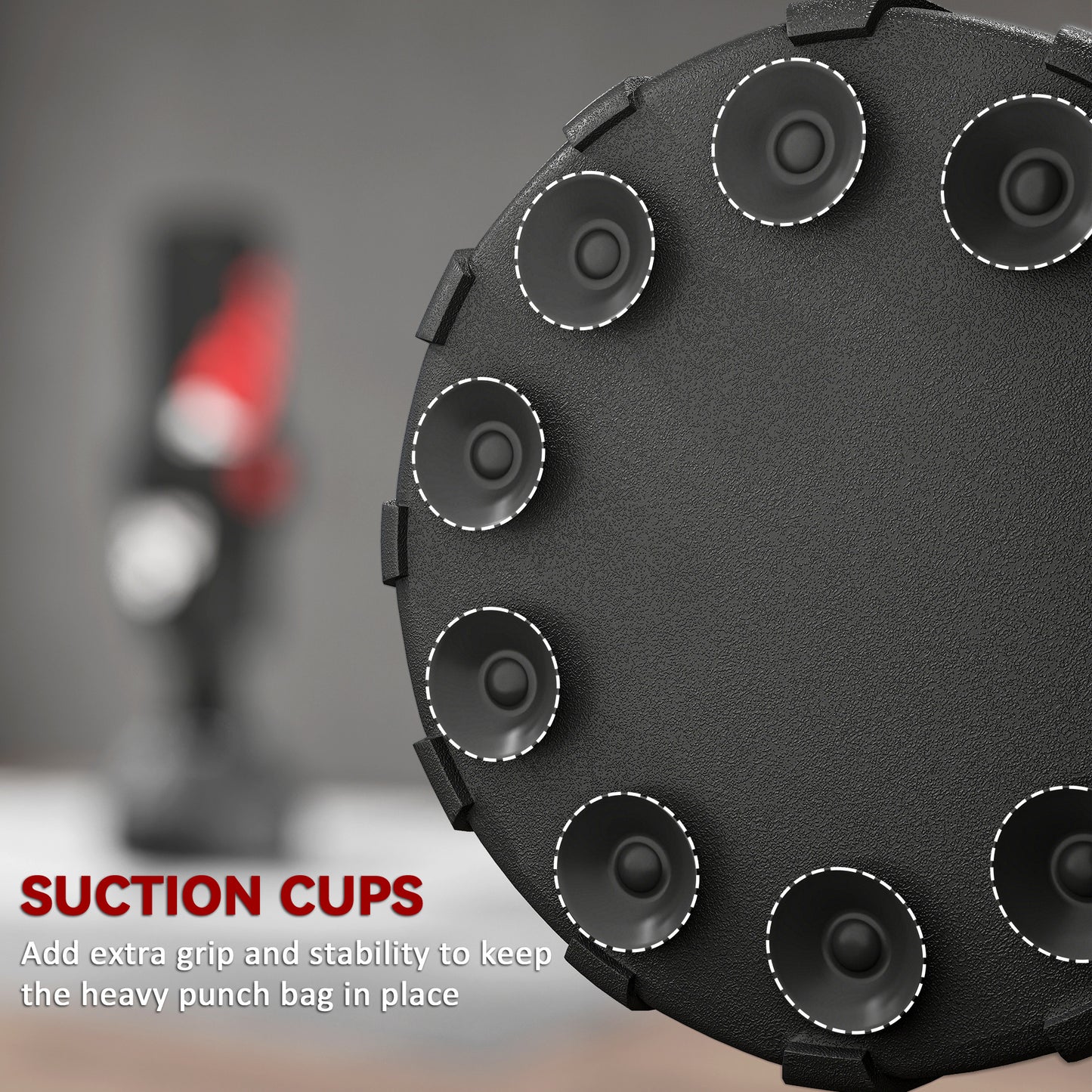 Freestanding Punching Bag, 175cm Boxing Bag with Stand, Hand Wrap