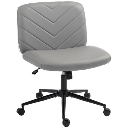 Criss Cross Legged Office Chair Height Adjustable Grey