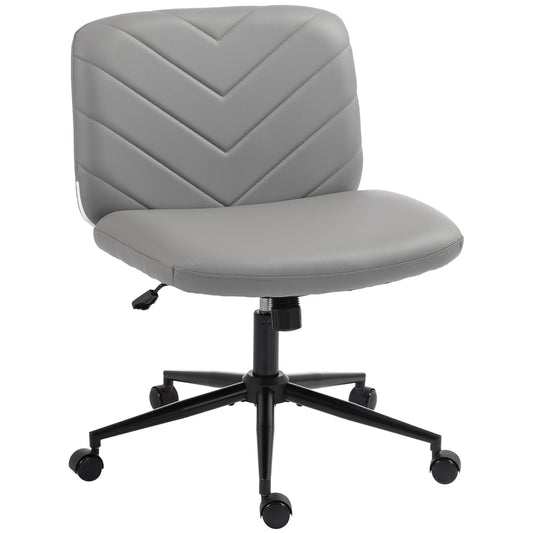 Criss Cross Legged Office Chair Height Adjustable Grey