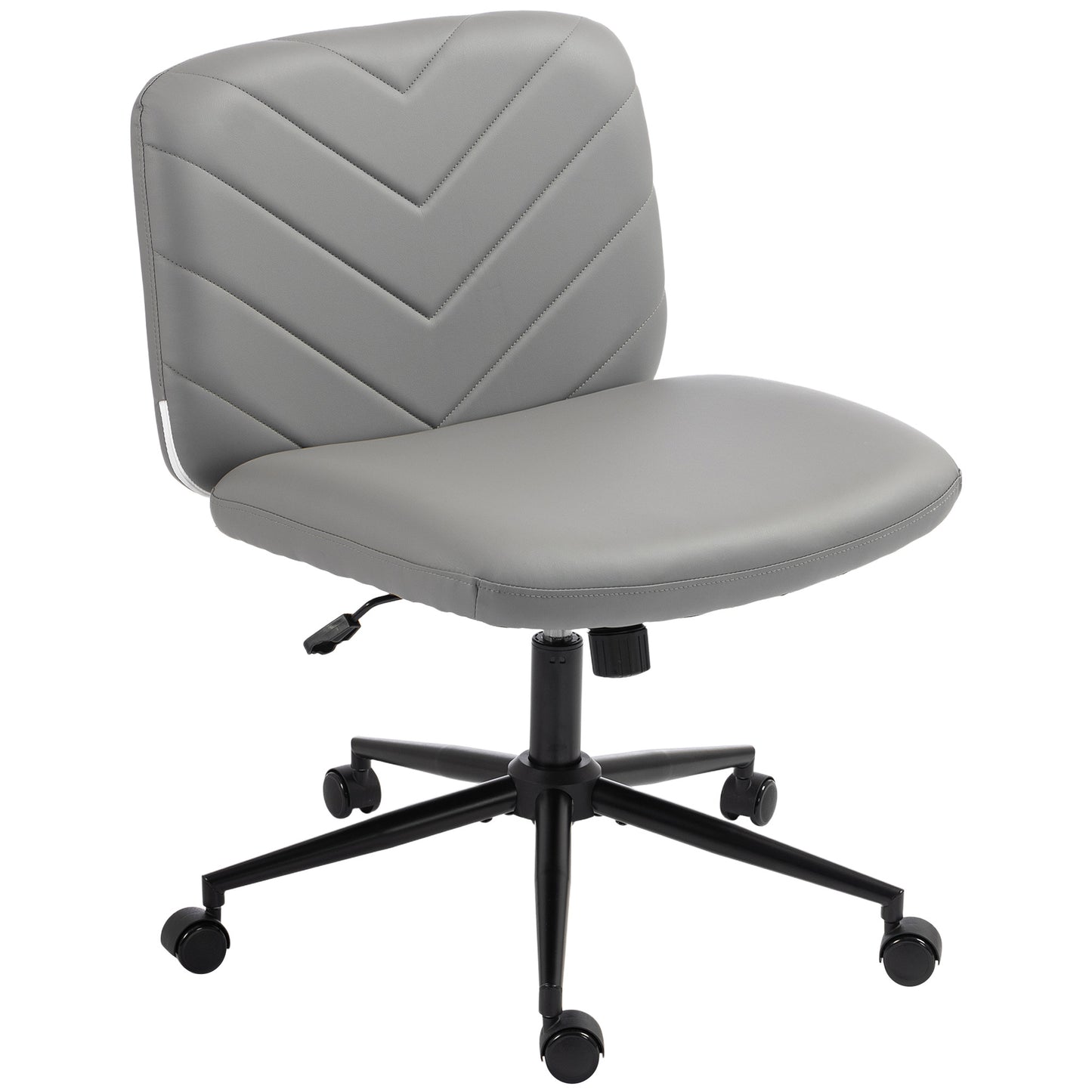 Criss Cross Legged Office Chair Height Adjustable Grey