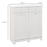 Modern Bathroom Cabinet with Laundry Baskets and 2 Drawers White