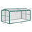 Aluminium Polycarbonate Greenhouse Cold Frame Grow House, Openable Top for Flowers and Vegetables, 130x70x61cm