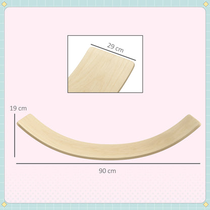 Kids Wooden Balance Board for Children, for 3-8 Years Old, Natural