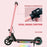 Folding Electric Scooter w/ LED Lights and Display, Pink