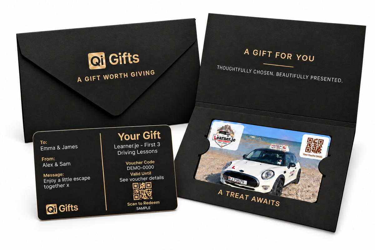 Premium physical gift card presentation
