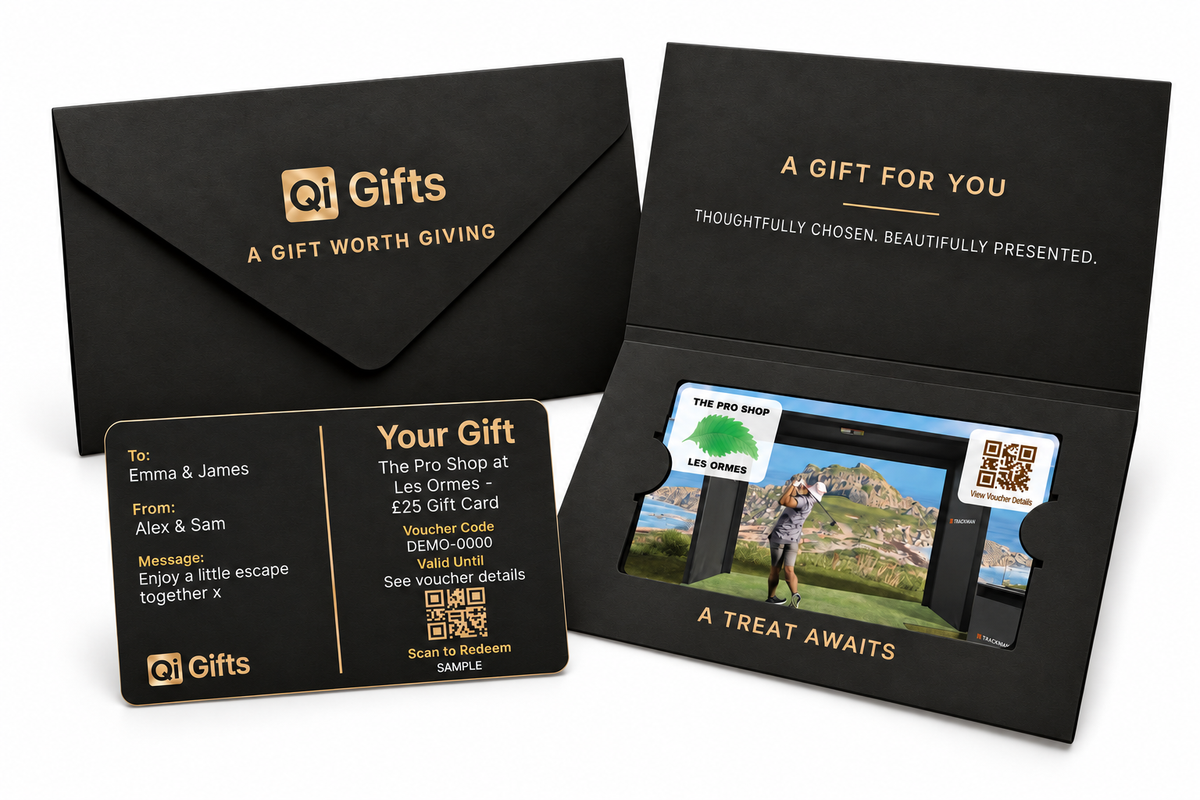 Premium physical gift card presentation
