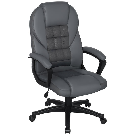 Executive Office Chair with High Back, Computer Chair, Charcoal Grey