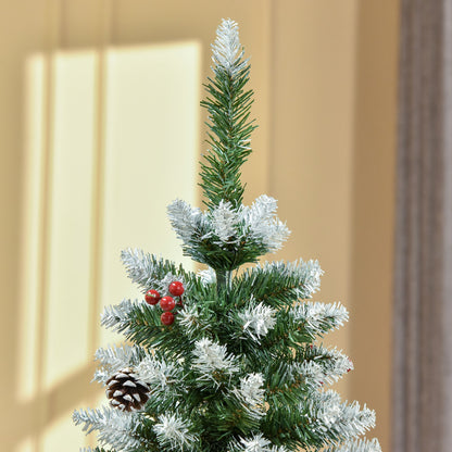 5FT Artificial Christmas Tree Xmas Indoor Decoration w/ Pinecone