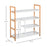 4 Tier Shoe Racks Storage Stand Shelf Organizer Wood Frame 78 x 68 x 26 cm Hallway Furniture