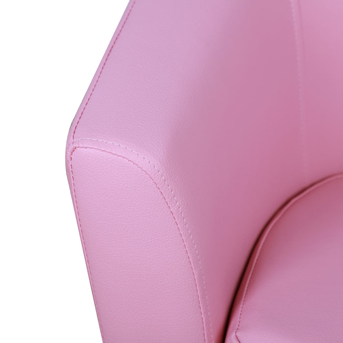 Kids Toddler Sofa Children's Armchair Footstool with Thick Padding, Anti-skid Foot Pads, 30 x 28 x 21cm, Pink