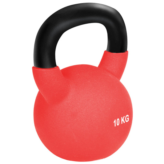 10KG Kettlebell with Soft Body and Non-Slip Handle, Red