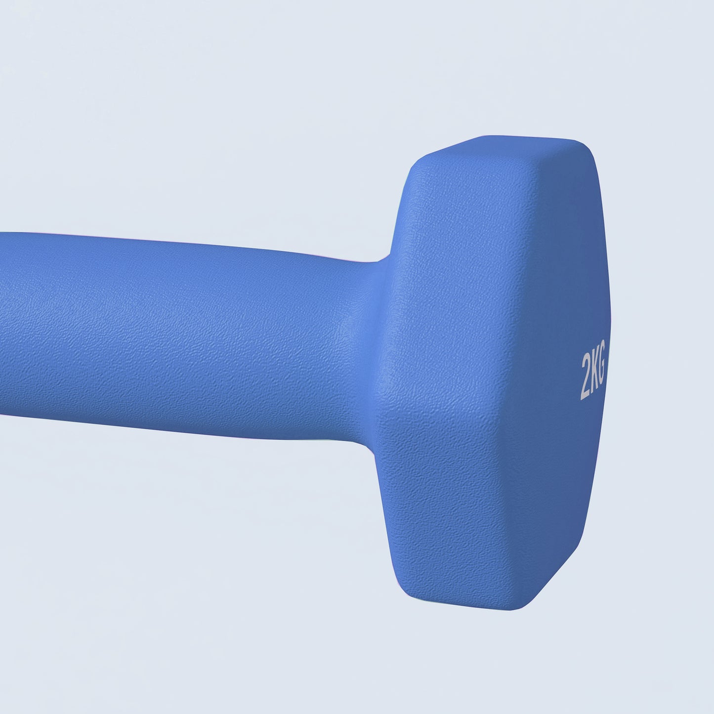 Set of 2 Hexagonal Dumbbells Weights Pair, 2 x 2kg, Blue