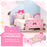 ZONEKIZ Princess-themed Kids Toddler Bed with Cute Patterns, Safety Side Rails Slats, Kids Bedroom Furniture for 3-6 Years, Pink, 143 x 74 x 59 cm