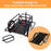 Bike Cargo Trailer Bicycle Cargo Storage Cart w/ Hitch Cycling Camping Luggage Storage Carrier Transport Steel Black