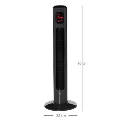 38 Inch Tower Fan with 70° Oscillation 3 Speed and 3 Mode Indoor Grey