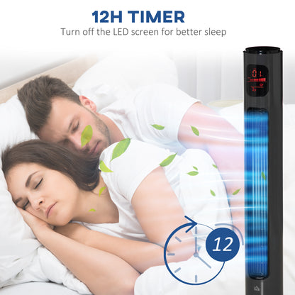 38 Inch Tower Fan with 70° Oscillation 3 Speed and 3 Mode Indoor Grey