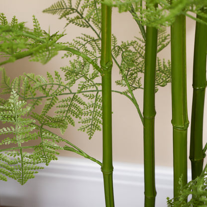 Decorative Artificial Plants Asparagus Fern Tree in Pot Fake Plants for Home Indoor Outdoor Decor, 155cm