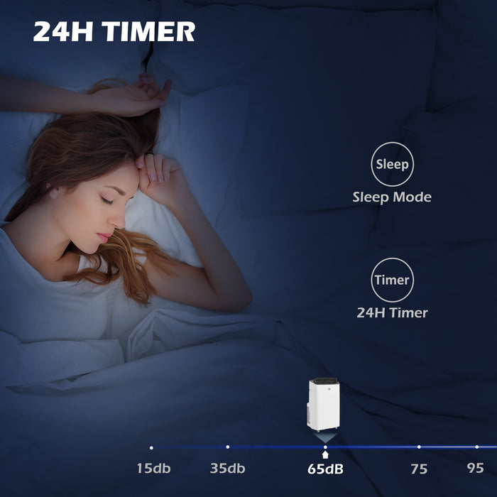 12,000 BTU Mobile Air Conditioner for Room up to 26m¬≤, Smart Home WiFi Compatible, with Dehumidifier, Fan, 24H Timer