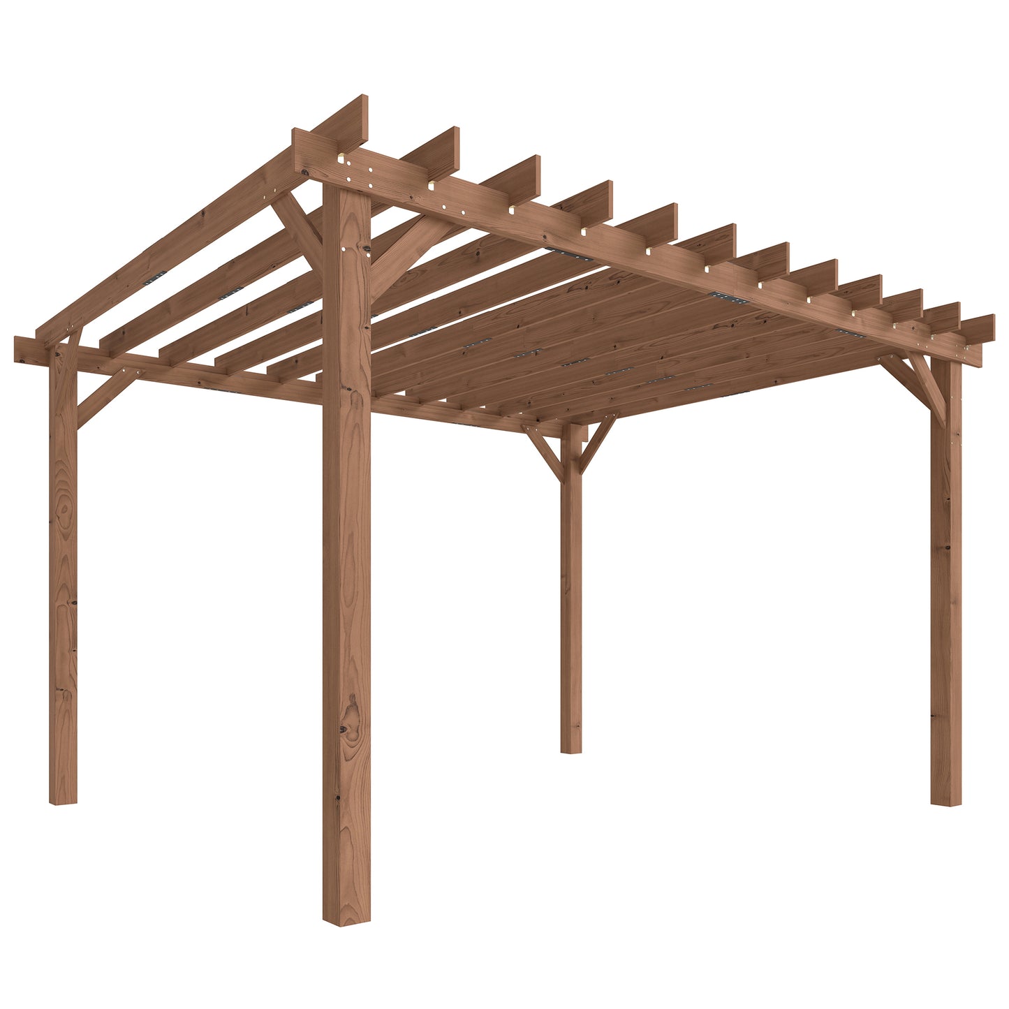 wood trellis canopy 3.6 x 3 m Wooden Pergola Gazebo Grape Trellis, Maple Wood-effect – QuidsIn Superstore