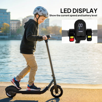 Electric Scooter, Lightweight E Scooter with LED Display, Black