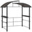 2.4 x 1.5m Outdoor Grill Gazebo with Side Shelves, PC Board Roof, Grey