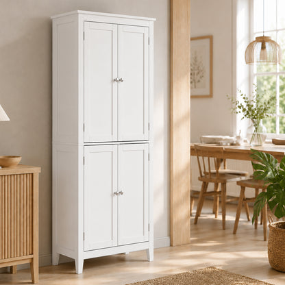 170 cm Tall Bathroom Storage Cabinet with Adjustable Shelves