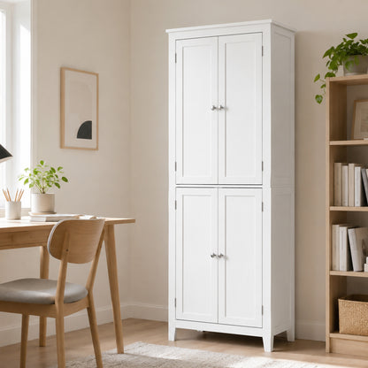 170 cm Tall Bathroom Storage Cabinet with Adjustable Shelves