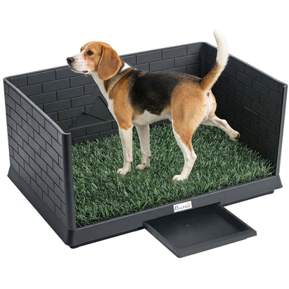Dog Toilet Tray, Indoor Outdoor Dog Potty with High Walls
