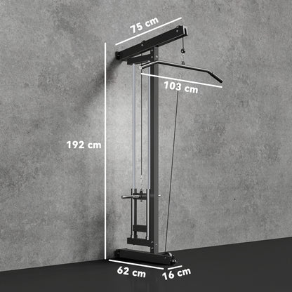 Wall Mounted Crossover Cable Machine Lat Pull Down Machine