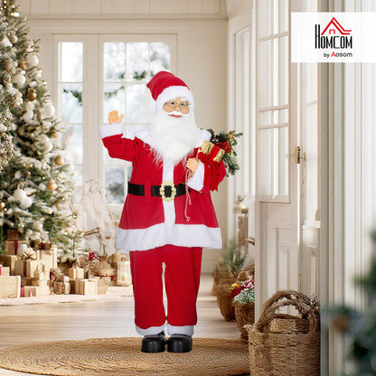 Life Size Animated Santa Claus with Sound Activated for Party