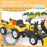 Kids Pedal Go Kart Excavator-Yellow