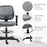 Drafting Chair Tall Office Fabric Standing Desk Chair with Adjustable Footrest Ring, Arm, Swivel Wheels, Grey