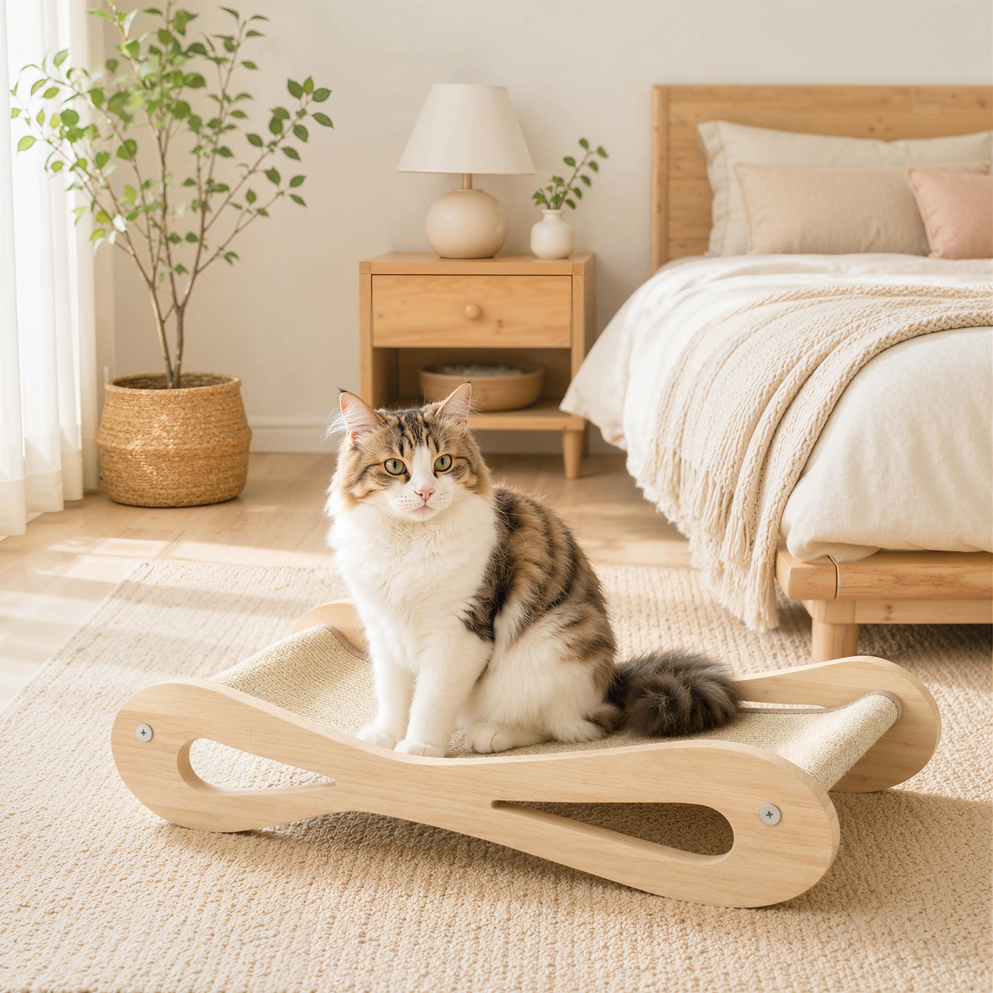 2 in 1 Sisal Cat Scratcher Bed Cat Scratching Board and Lounger
