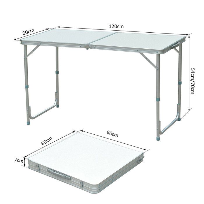 Portable Outdoor Garden Aluminium Portable Folding Camping Picnic Party Field Kitchen BBQ Table